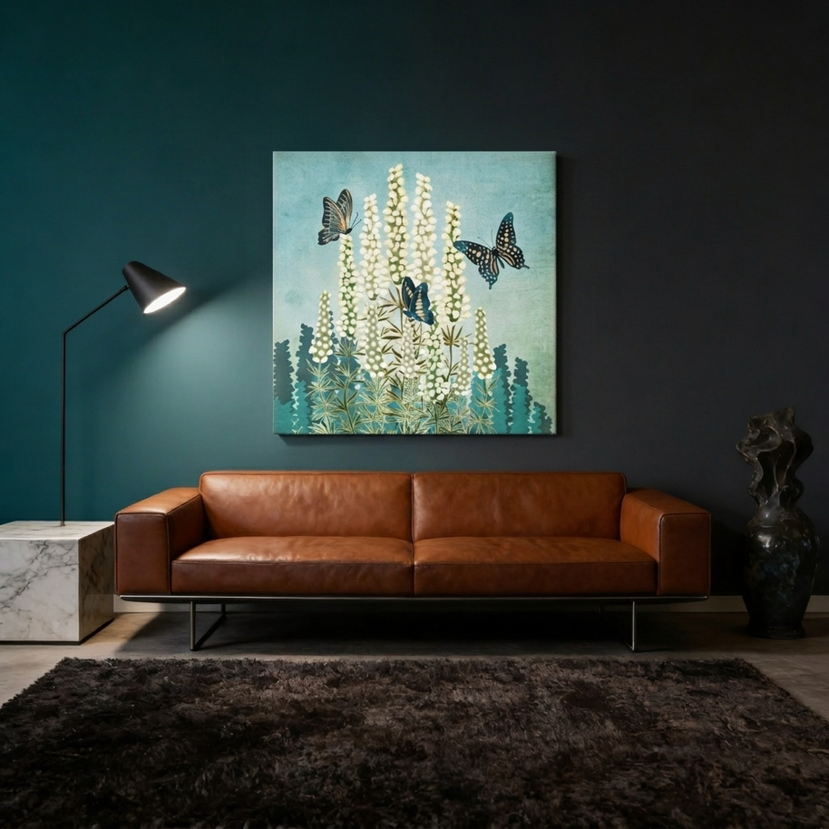 Butterfly Garden Matte Canvas, Stretched, No Frame