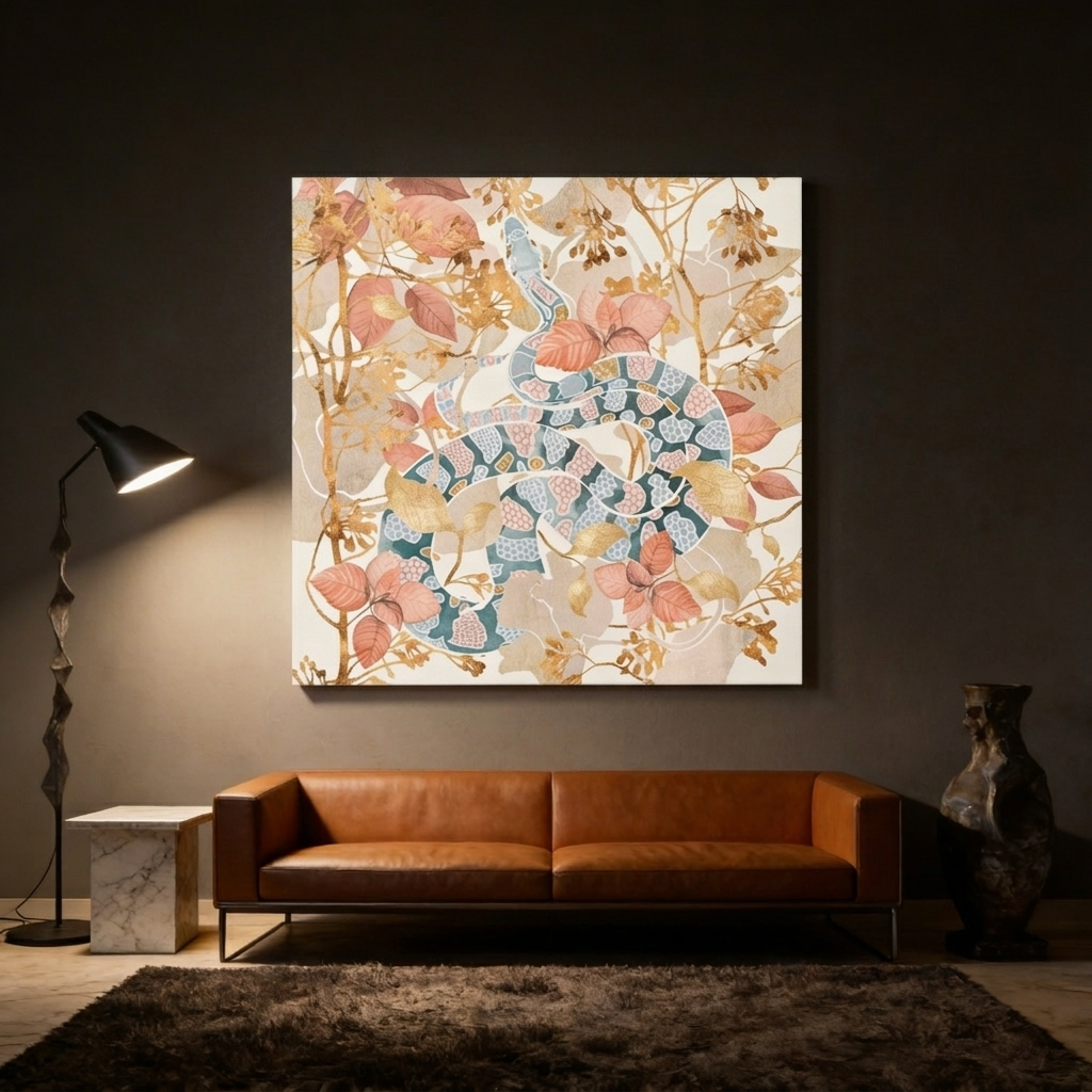 Coral Spring Garden Matte Canvas, Stretched, No Frame