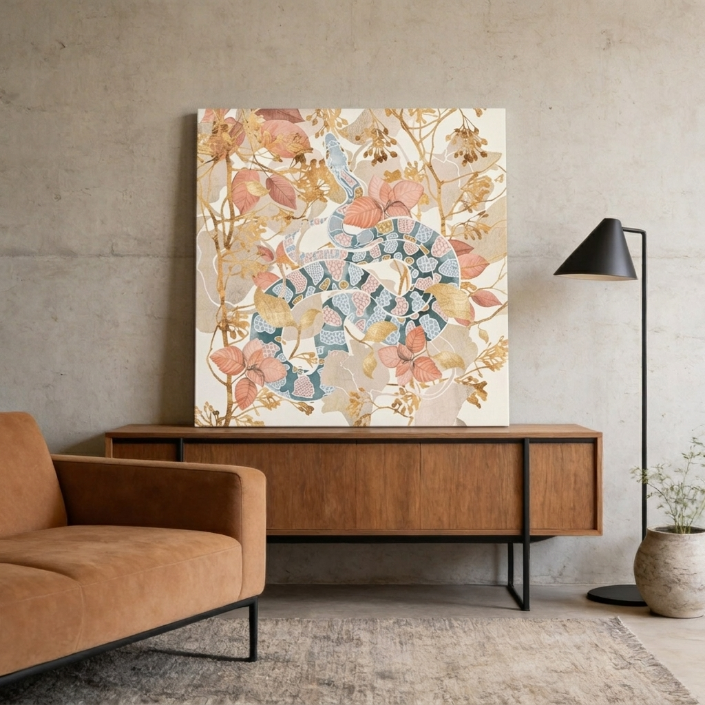 Coral Spring Garden Matte Canvas, Stretched, No Frame