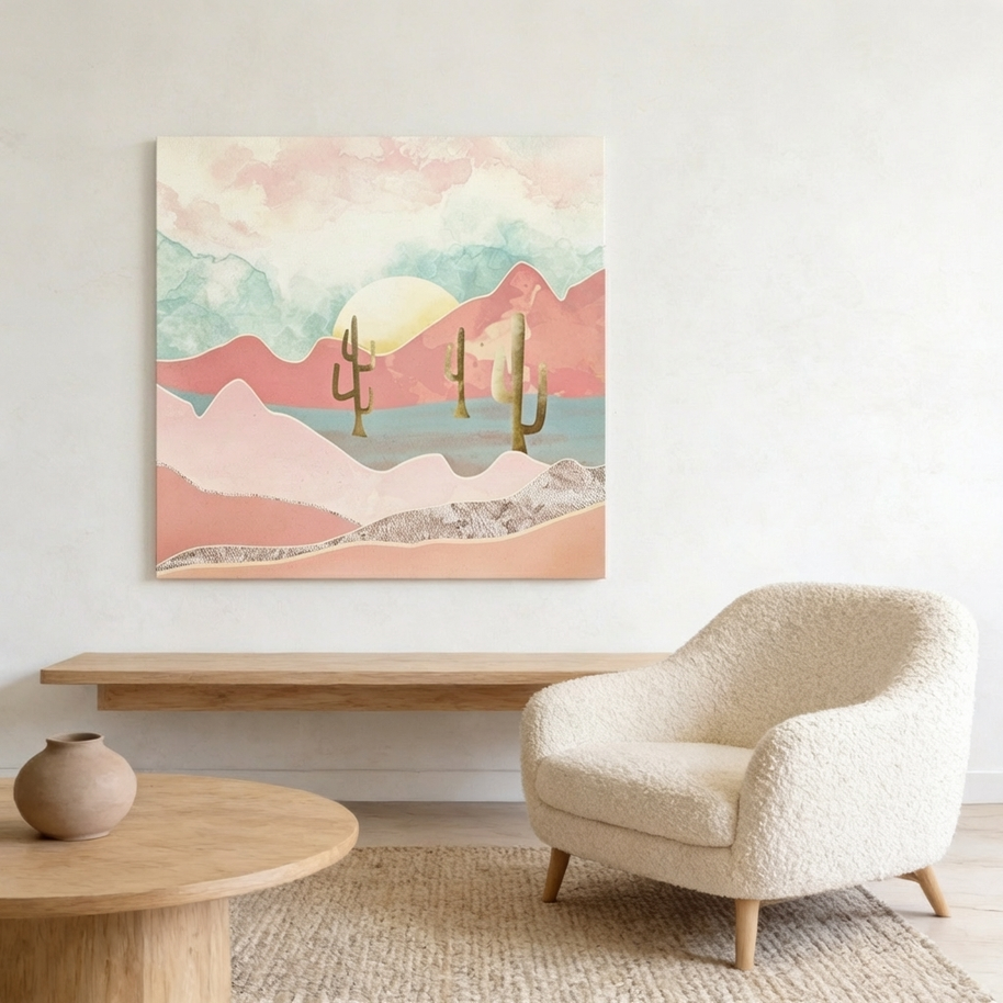 Desert Mountains Matte Canvas, Stretched, No Frame