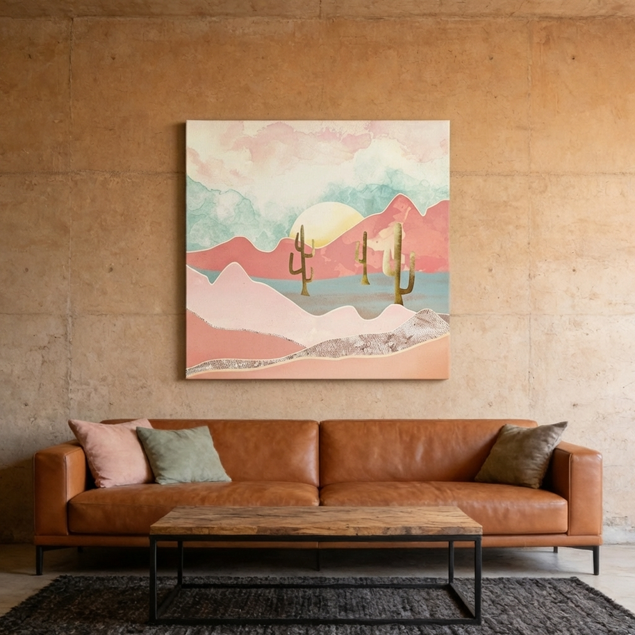 Desert Mountains Matte Canvas, Stretched, No Frame
