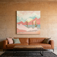 Desert Mountains Matte Canvas, Stretched, No Frame