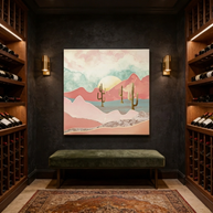 Desert Mountains Matte Canvas, Stretched, No Frame