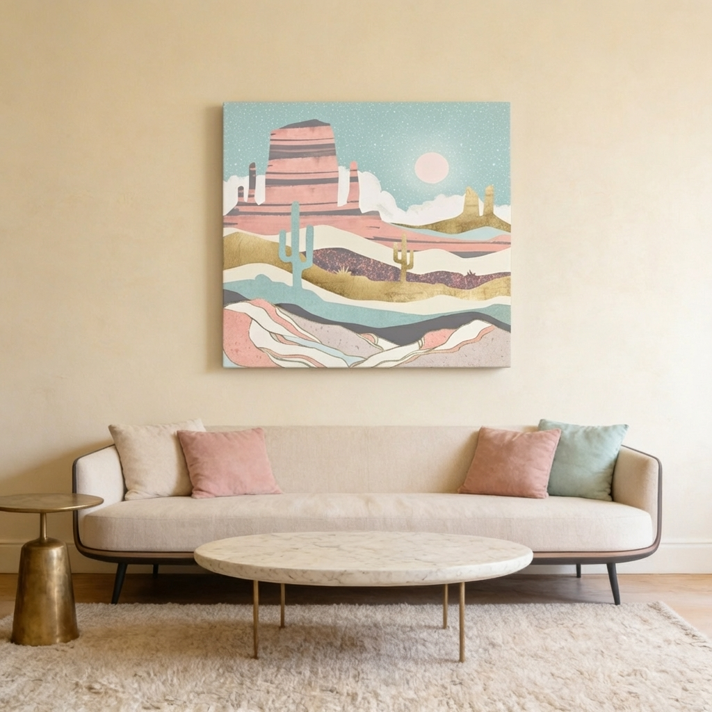 Desert Sun Matte Canvas, Stretched, No Frame