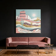Desert Sun Matte Canvas, Stretched, No Frame