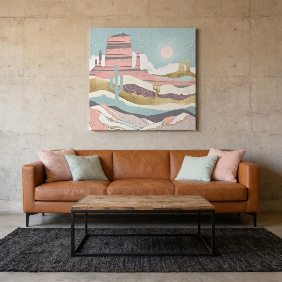 Desert Sun Matte Canvas, Stretched, No Frame