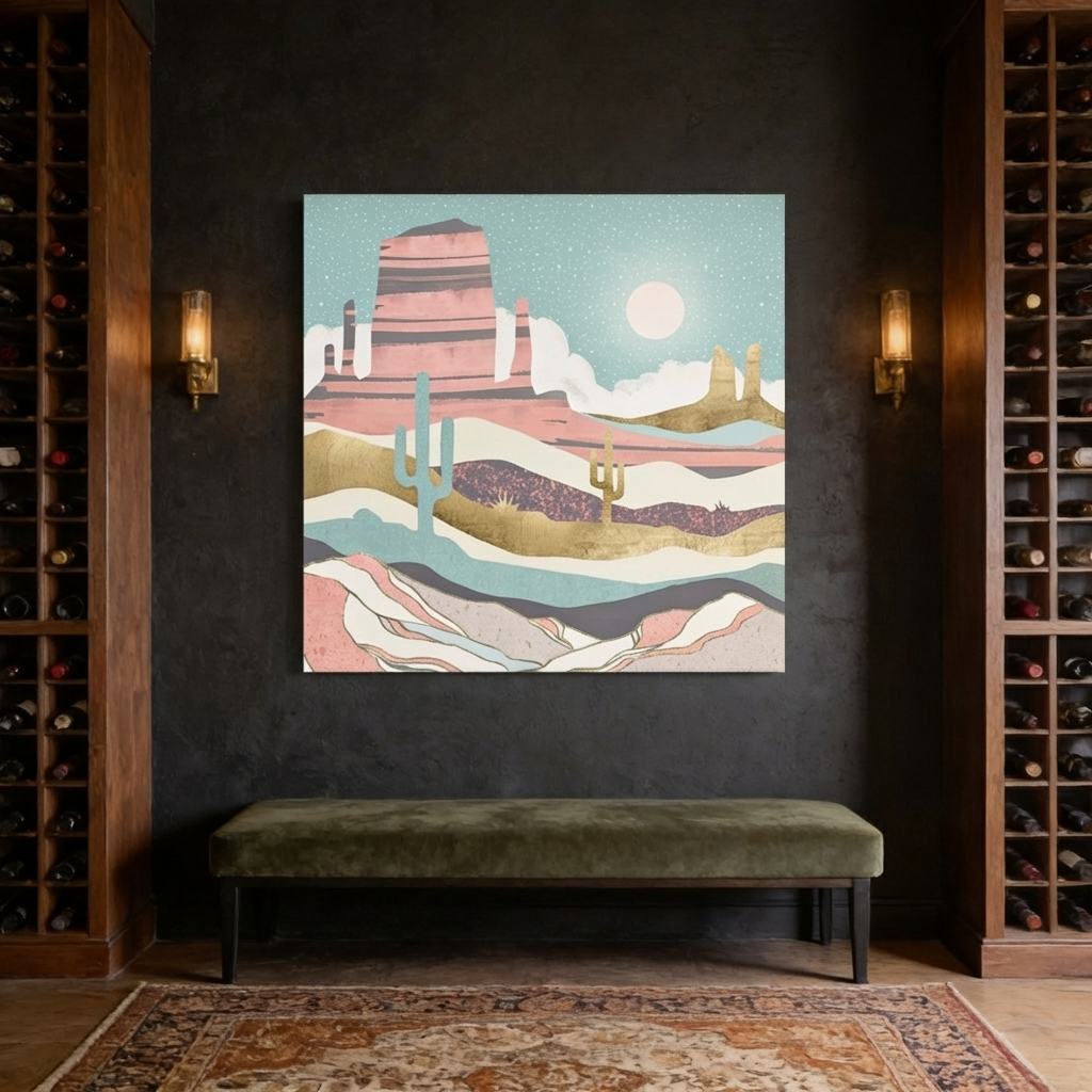 Desert Sun Matte Canvas, Stretched, No Frame