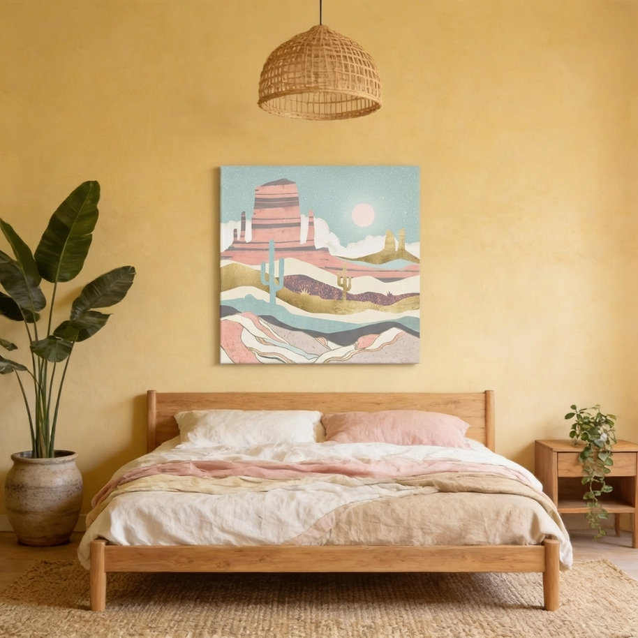 Desert Sun Matte Canvas, Stretched, No Frame