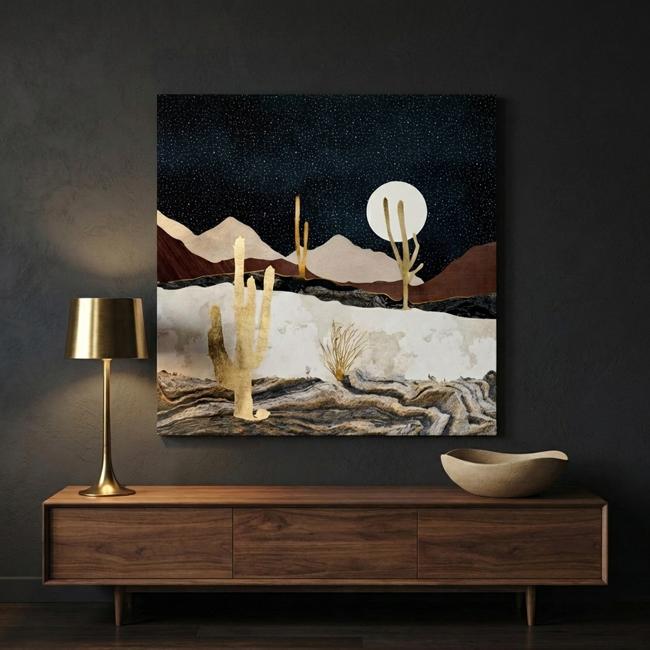 Desert View Matte Canvas, Stretched, No Frame