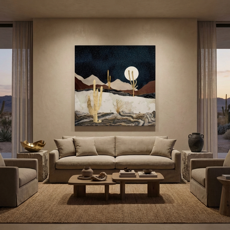 Desert View Matte Canvas, Stretched, No Frame