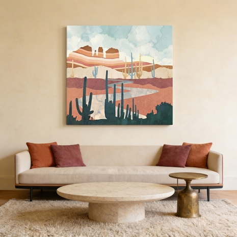 Desert Vista Matte Canvas, Stretched, No Frame