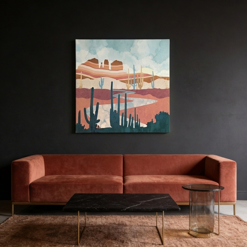 Desert Vista Matte Canvas, Stretched, No Frame