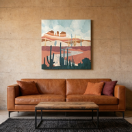 Desert Vista Matte Canvas, Stretched, No Frame