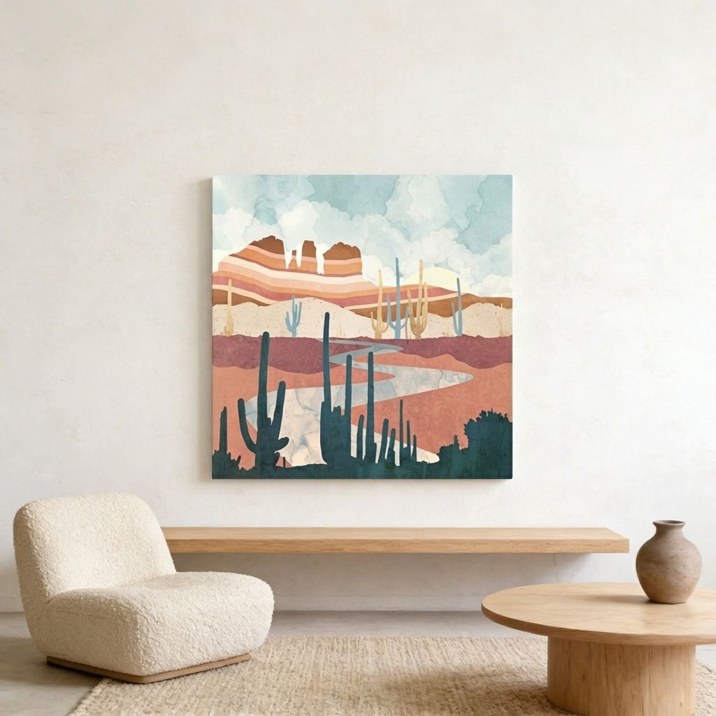 Desert Vista Matte Canvas, Stretched, No Frame