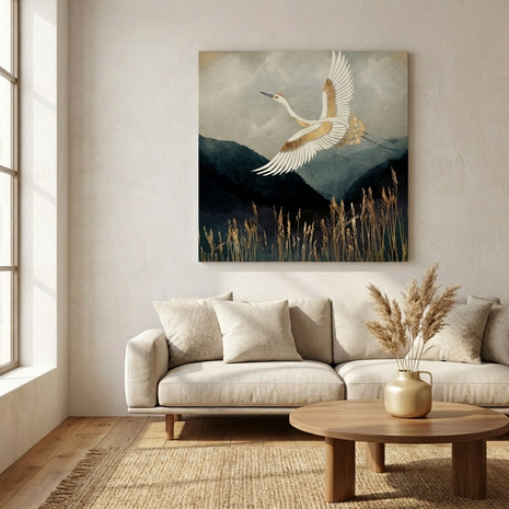 Elegant Flight Matte Canvas, Stretched, No Frame