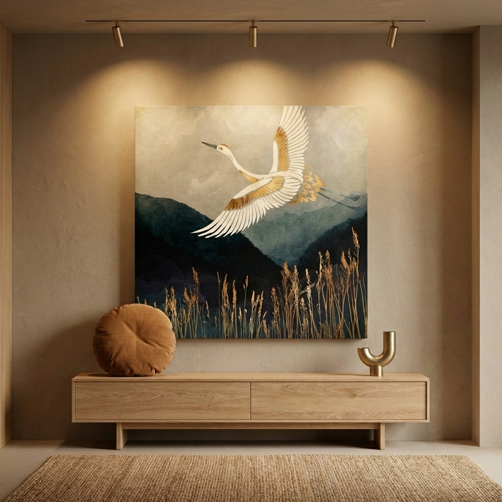 Elegant Flight Matte Canvas, Stretched, No Frame