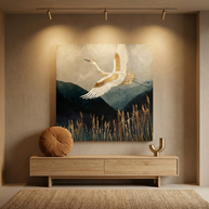 Elegant Flight Matte Canvas, Stretched, No Frame