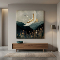 Elegant Flight Matte Canvas, Stretched, No Frame