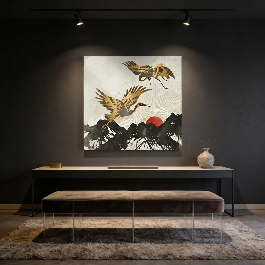 Elegant Flight II Matte Canvas, Stretched, No Frame