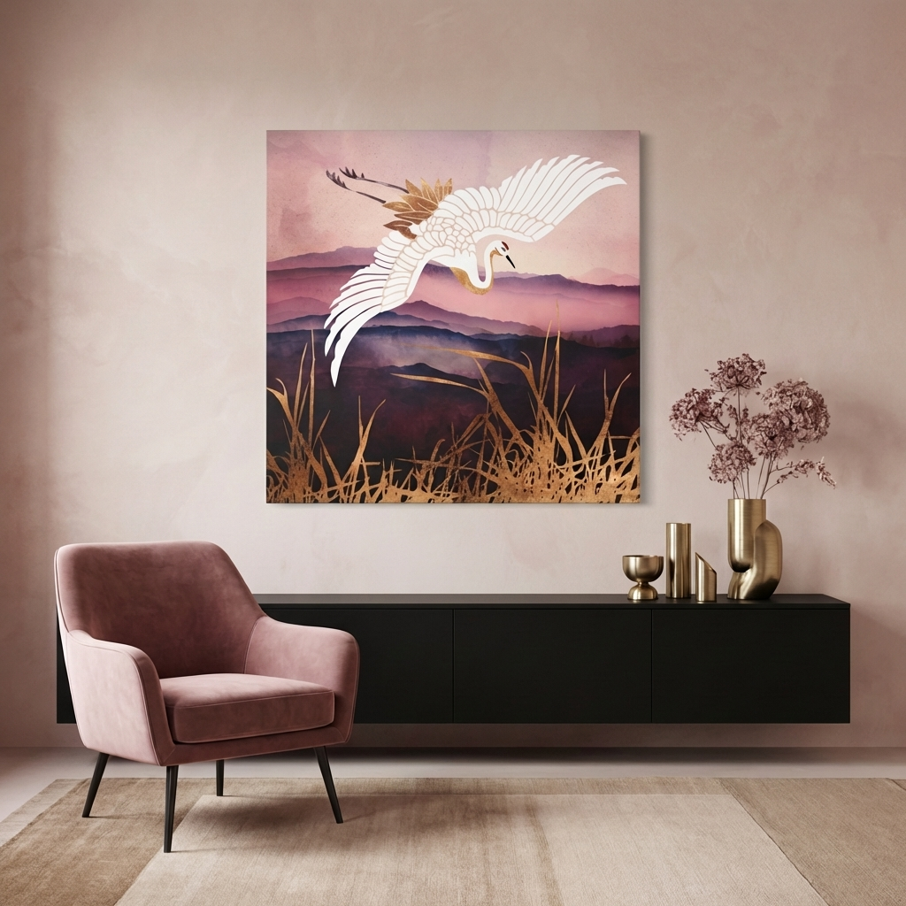 Elegant Flight III Matte Canvas, Stretched, No Frame