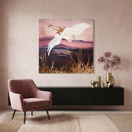 Elegant Flight III Matte Canvas, Stretched, No Frame