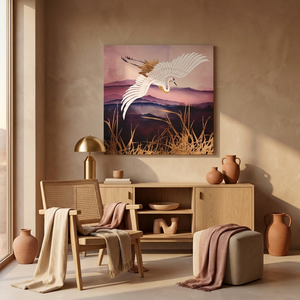 Elegant Flight III Matte Canvas, Stretched, No Frame