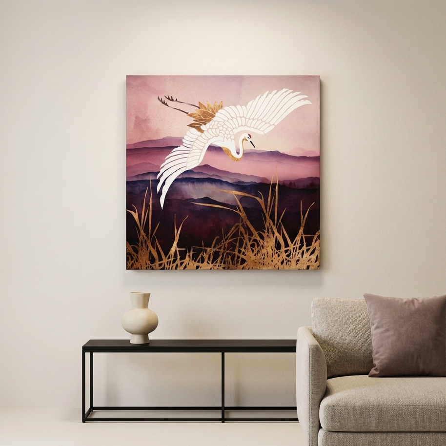 Elegant Flight III Matte Canvas, Stretched, No Frame