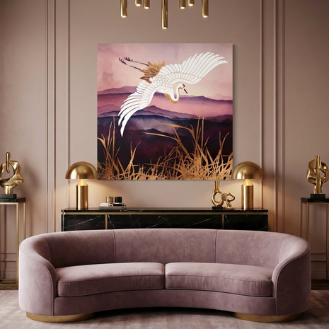 Elegant Flight III Matte Canvas, Stretched, No Frame
