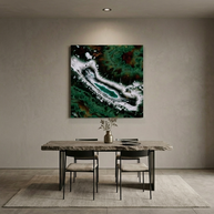 Emerald Agate Matte Canvas, Stretched, No Frame