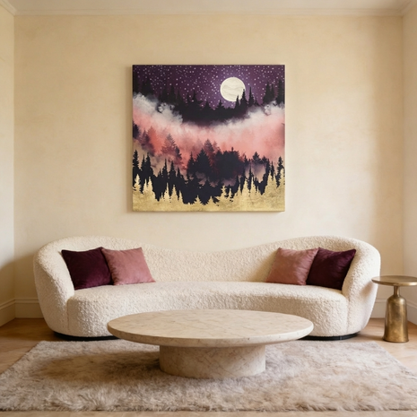 Evening Glow Matte Canvas, Stretched, No Frame