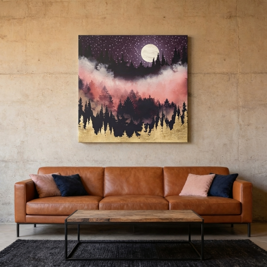 Evening Glow Matte Canvas, Stretched, No Frame