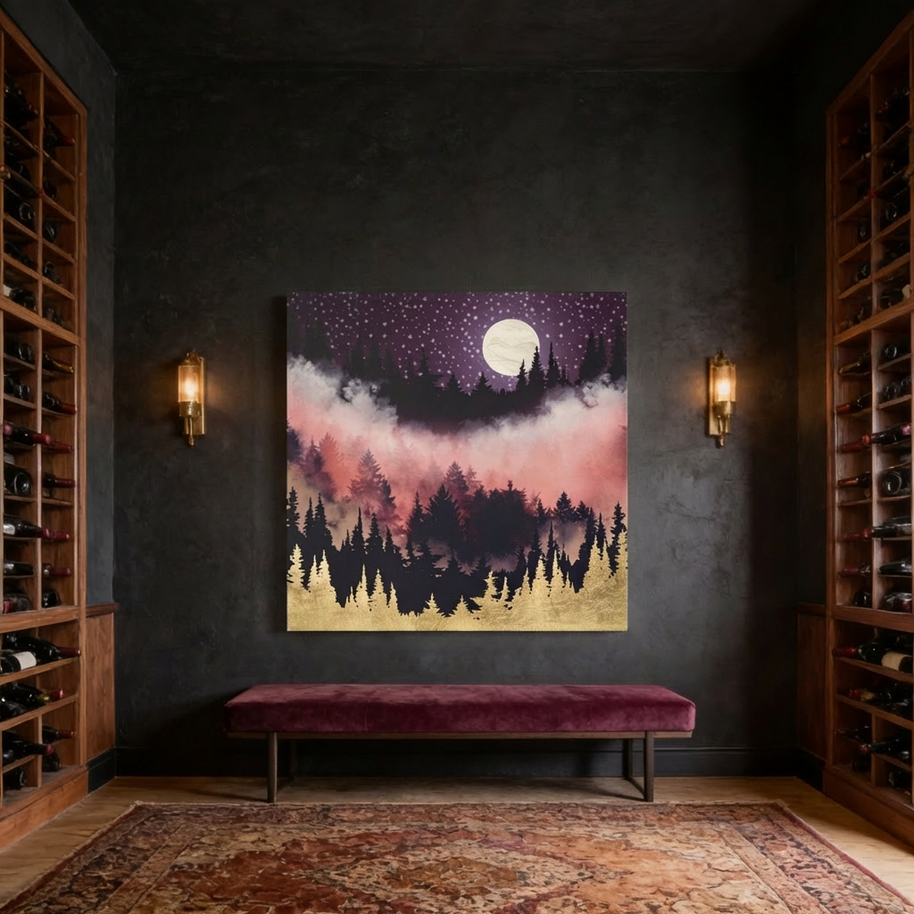 Evening Glow Matte Canvas, Stretched, No Frame