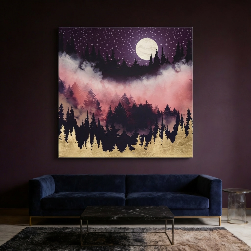 Evening Glow Matte Canvas, Stretched, No Frame