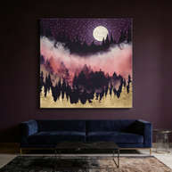 Evening Glow Matte Canvas, Stretched, No Frame