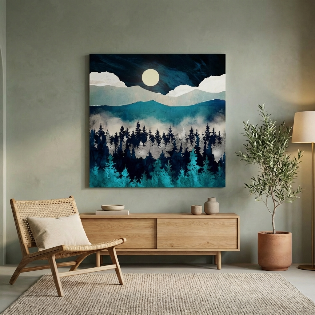 Evening Mist Matte Canvas, Stretched, No Frame