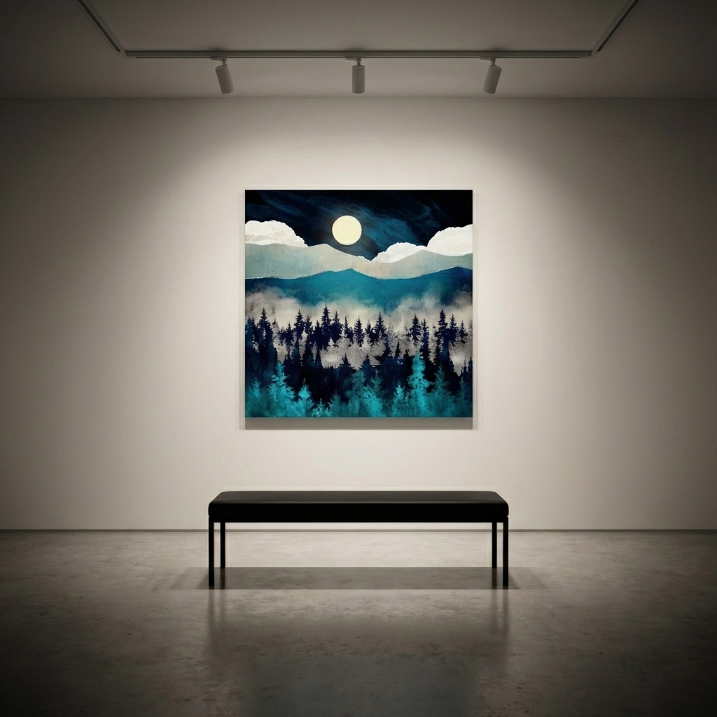 Evening Mist Matte Canvas, Stretched, No Frame