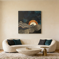 Gold and Silver Fields Matte Canvas, Stretched, No Frame