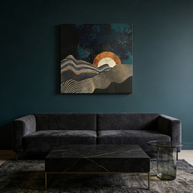 Gold and Silver Fields Matte Canvas, Stretched, No Frame