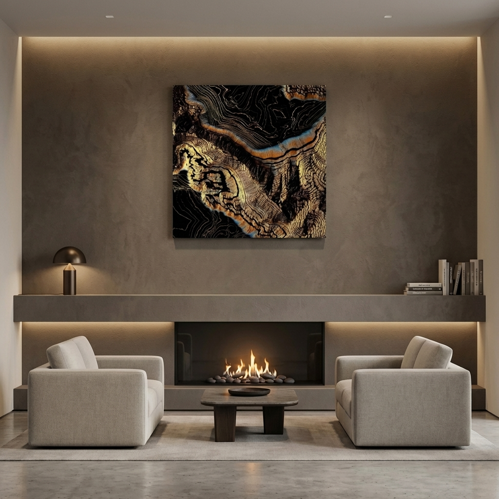 Golden Canyons Matte Canvas, Stretched, No Frame