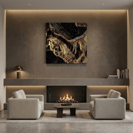 Golden Canyons Matte Canvas, Stretched, No Frame