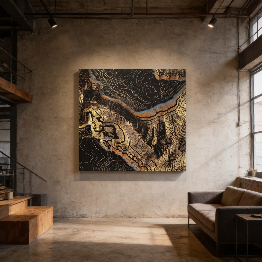 Golden Canyons Matte Canvas, Stretched, No Frame