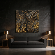 Golden Slate Matte Canvas, Stretched, No Frame