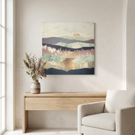 Golden Spring Reflection Matte Canvas, Stretched, No Frame