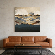 Golden Vista Matte Canvas, Stretched, No Frame