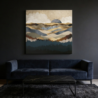 Golden Vista Matte Canvas, Stretched, No Frame