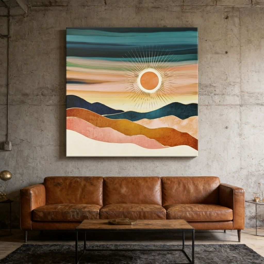 Jewel Dusk Matte Canvas, Stretched, No Frame