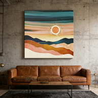 Jewel Dusk Matte Canvas, Stretched, No Frame