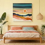Jewel Dusk Matte Canvas, Stretched, No Frame