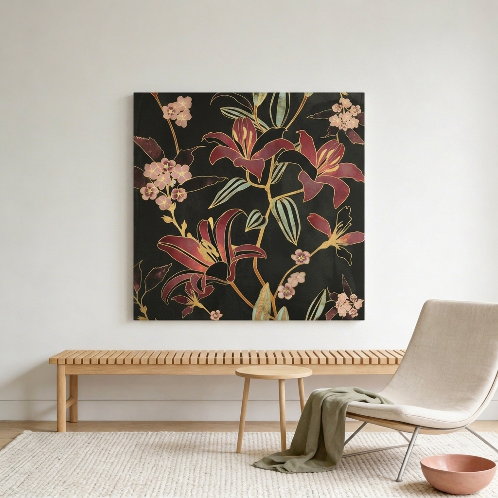 Lily Matte Canvas, Stretched, No Frame