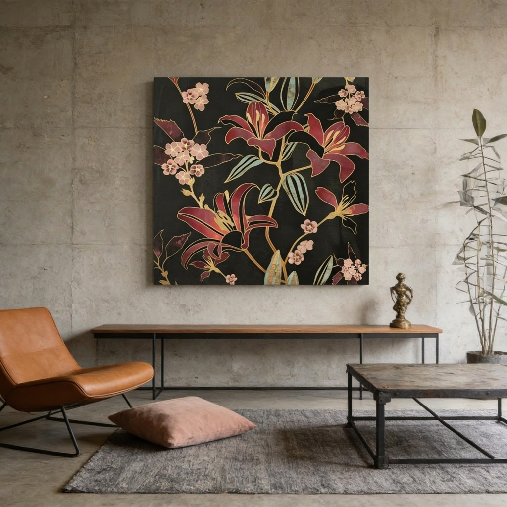 Lily Matte Canvas, Stretched, No Frame